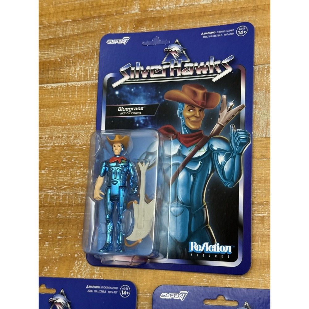 Bluegrass Silverhawks Super7 Reaction Action Figure‎ Lot of 3 Brand NEW - Picture 4 of 5